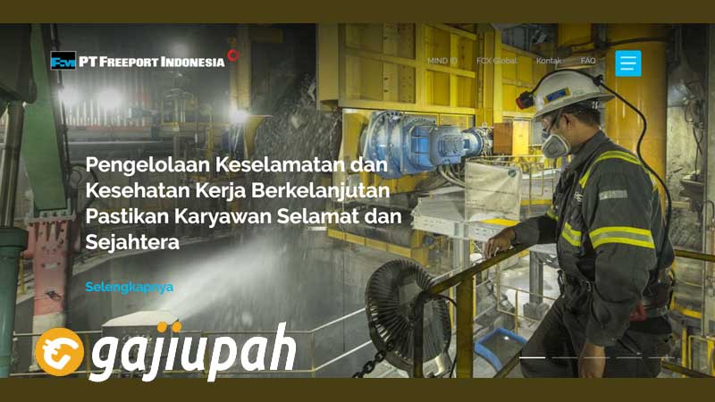 Gaji Karyawan Freeport Semua Jabatan Terbaru