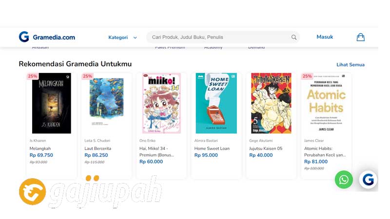 Gaji Karyawan Gramedia Semua Jabatan Terbaru