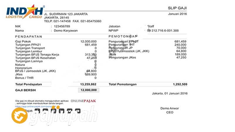 Gaji Karyawan Indah Logistik Semua Jabatan Terbaru