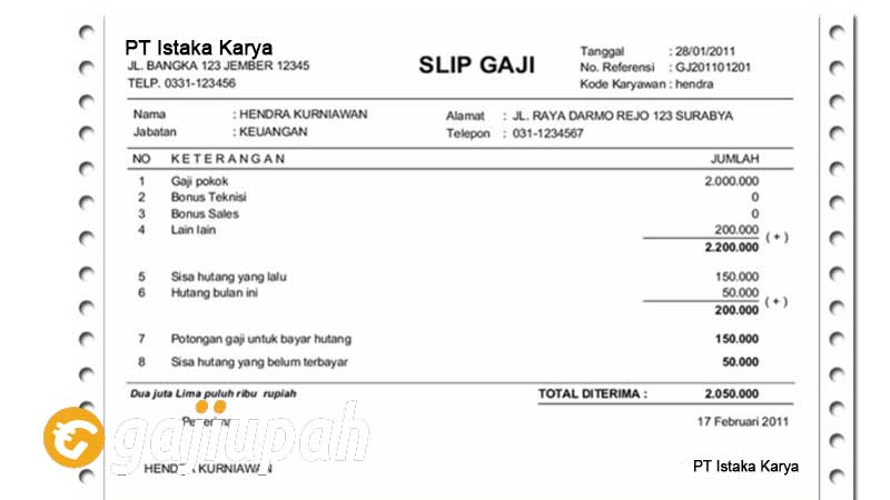 Gaji Karyawan PT Istaka Karya (Persero) Semua Jabatan Terbaru