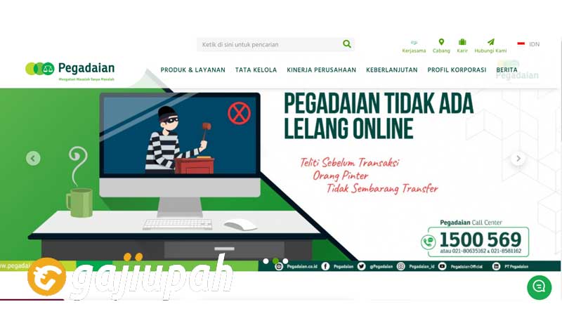 Gaji Karyawan PT Pegadaian (Persero) Semua Jabatan Terbaru