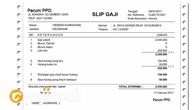 Gaji Karyawan Perum PPD Semua Jabatan Terbaru