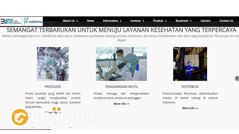 Gaji Karyawan PT Indofarma (Persero) Semua Jabatan Terbaru